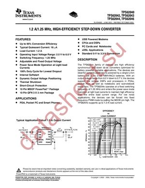 TPS62044DGQR datasheet  